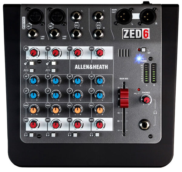 Ремонт микшерныx пультов Allen&Heath ZED 6